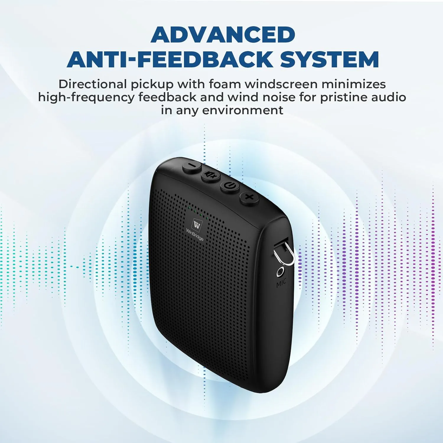 Loa trợ giảng WinBridge WB009 Mic không dây 2.4G ảnh 2