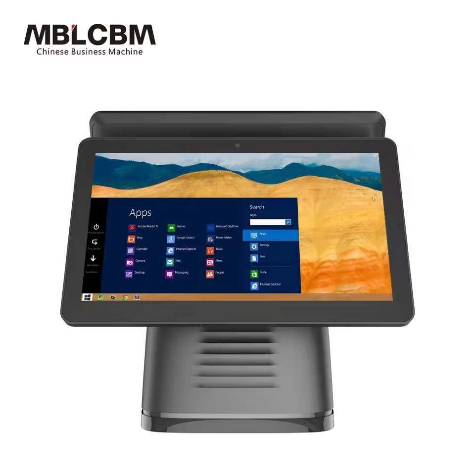 Máy tính tiền cảm ứng màn hình kép MBL-E300 15,6 inch ảnh 4