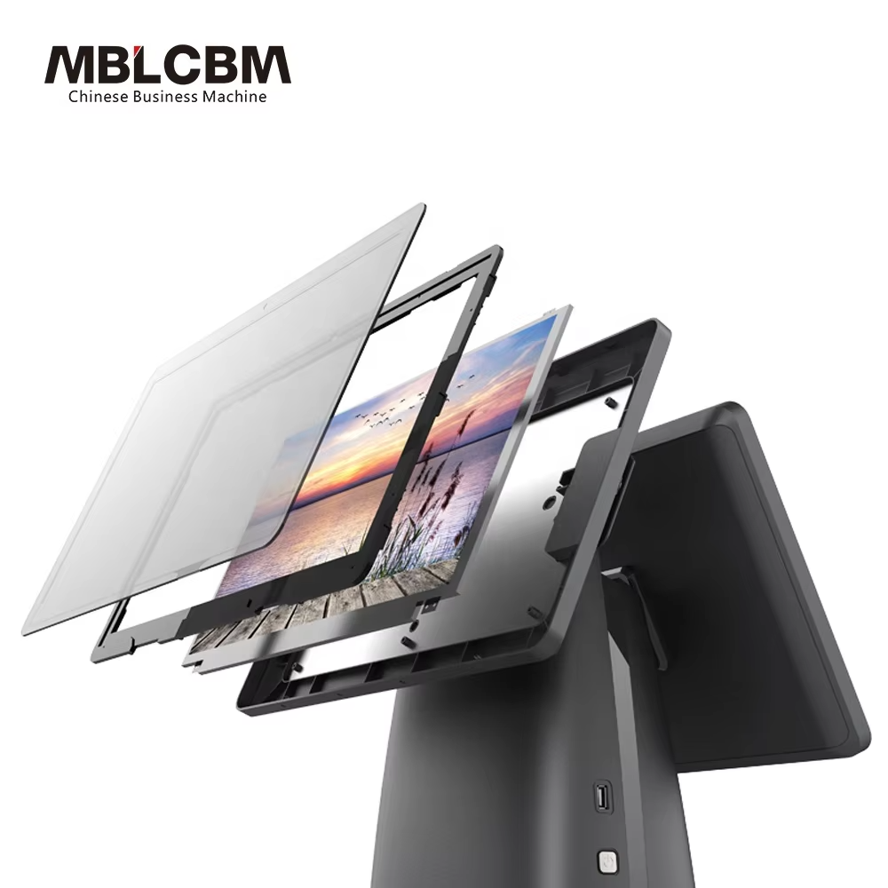 Máy tính tiền cảm ứng màn hình kép MBL-E300 15,6 inch ảnh 2