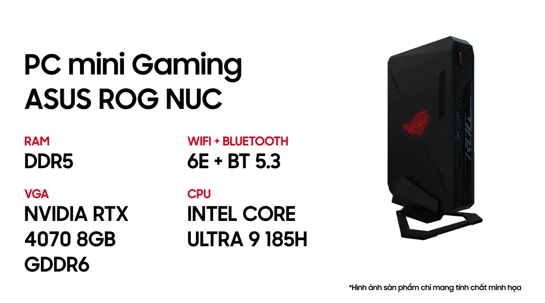 Máy tính PC Mini Asus ROG NUC 14TH Scorpion Canyon U9 ảnh 5