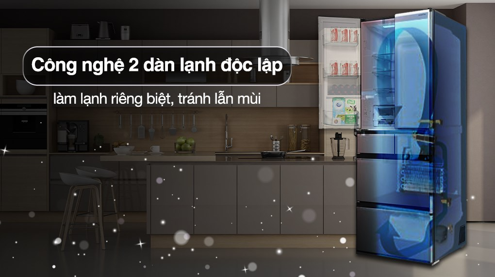 Tủ lạnh Hitachi Inverter 540 lít Multi Door R-HW540RV(X) ảnh 5