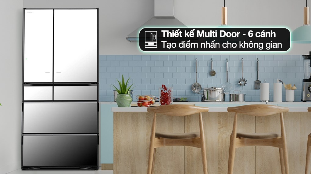 Tủ lạnh Hitachi Inverter 735 lít Multi Door R-ZX740KV X ảnh 3