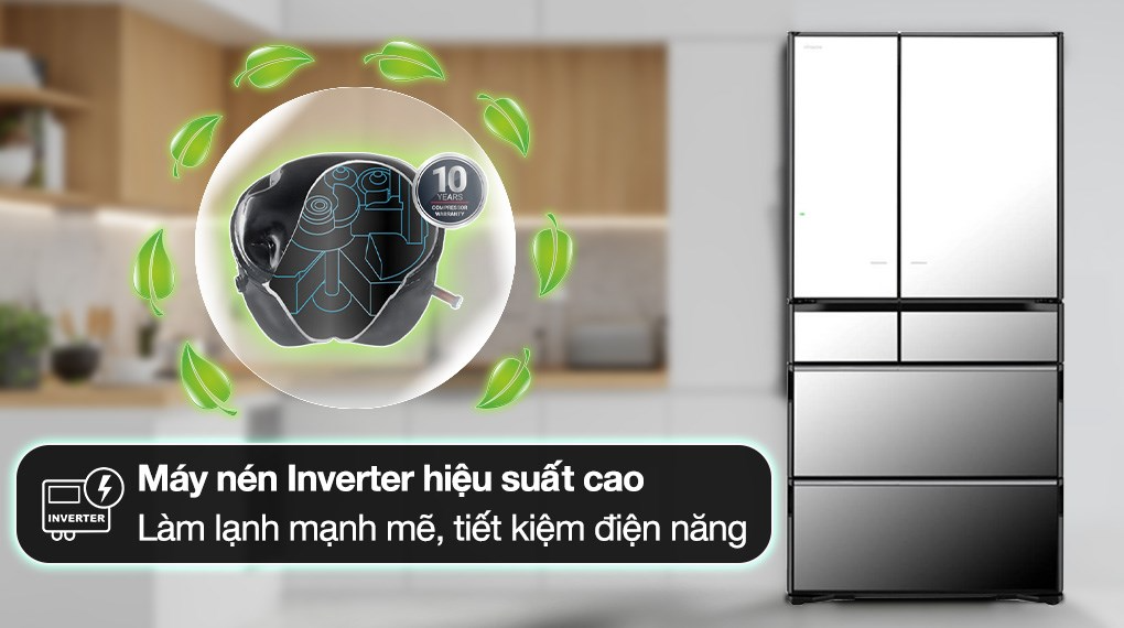 Tủ lạnh Hitachi Inverter 735 lít Multi Door R-ZX740KV X ảnh 5