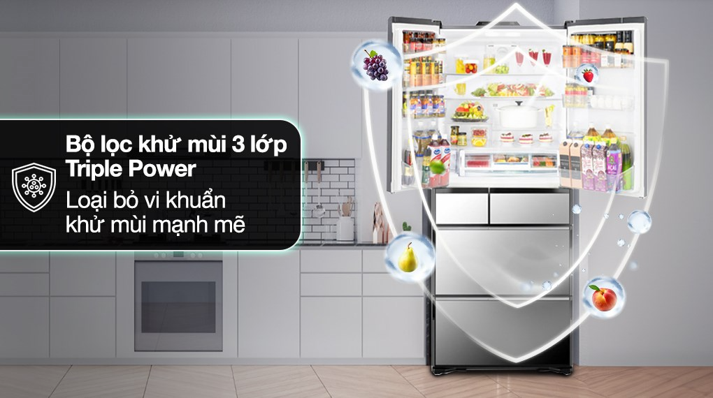 Tủ lạnh Hitachi Inverter 735 lít Multi Door R-ZX740KV X ảnh 2