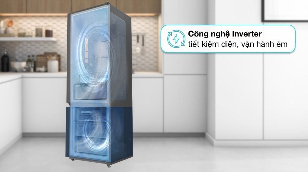 Tủ lạnh Hitachi Inverter 323 lít HRBN6340DUVN ảnh 2