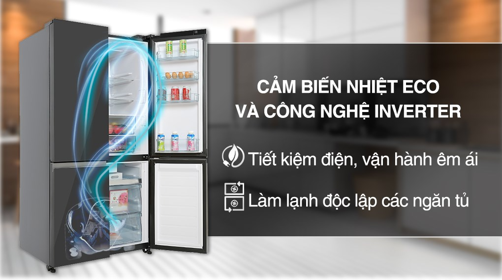 Tủ lạnh Hitachi Inverter 569 lít Multi Door R-WB640PGV1 GMG ảnh 4