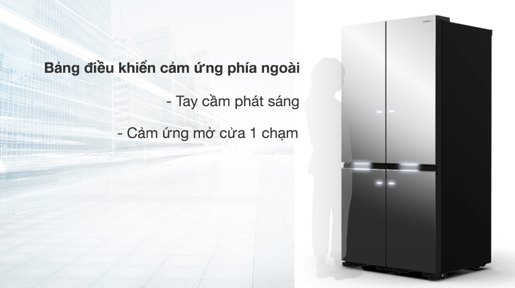 Tủ lạnh Hitachi Inverter 569 lít Multi Door R-WB640VGV0X MIR ảnh 2
