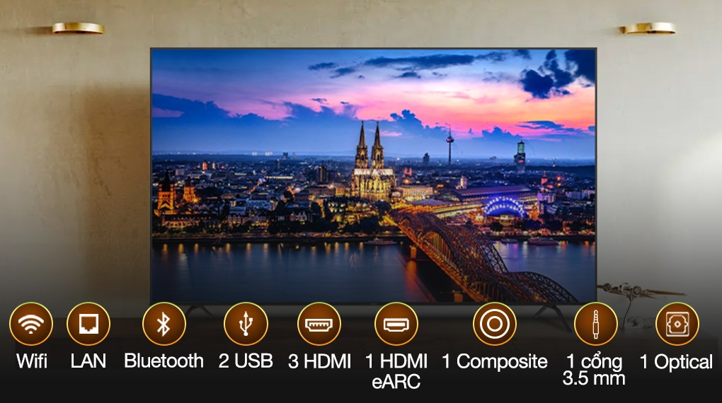 Android Tivi Aqua 4K 43 inch AQT43K800UG ảnh 3