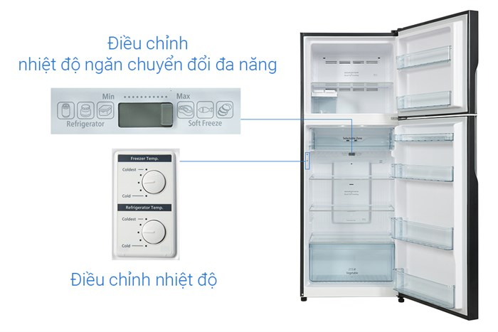 Tủ lạnh Hitachi Inverter 406 lít R-FVX510PGV9 GBK ảnh 2
