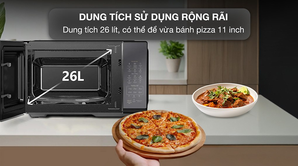 Lò vi sóng có nướng Toshiba 26 lít MW3-EG26PE(BM) VN ảnh 3