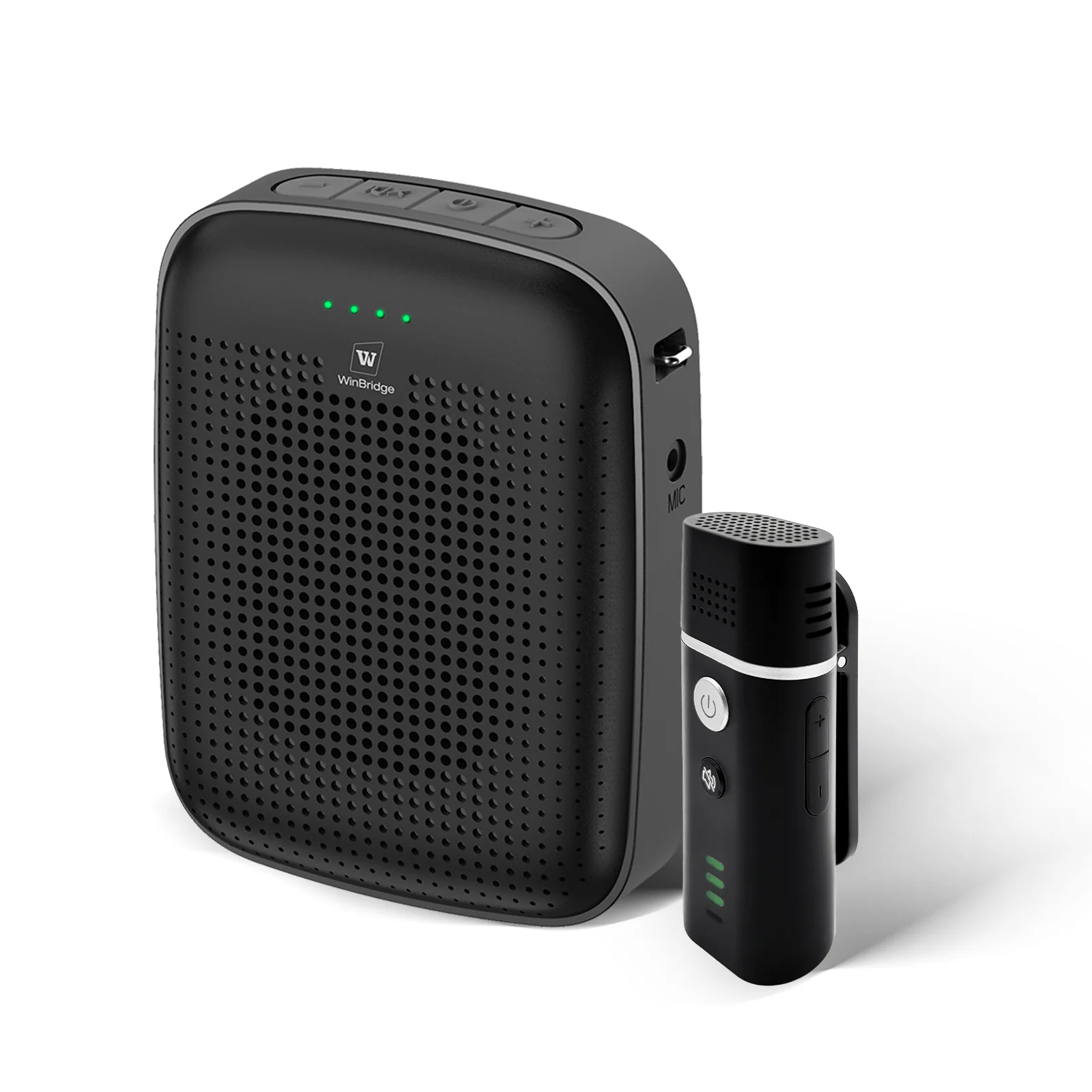 Máy trợ giảng WinBridge A006  Mic đeo tai Khử hú AI Không dây 2.4G gọn nhẹ
