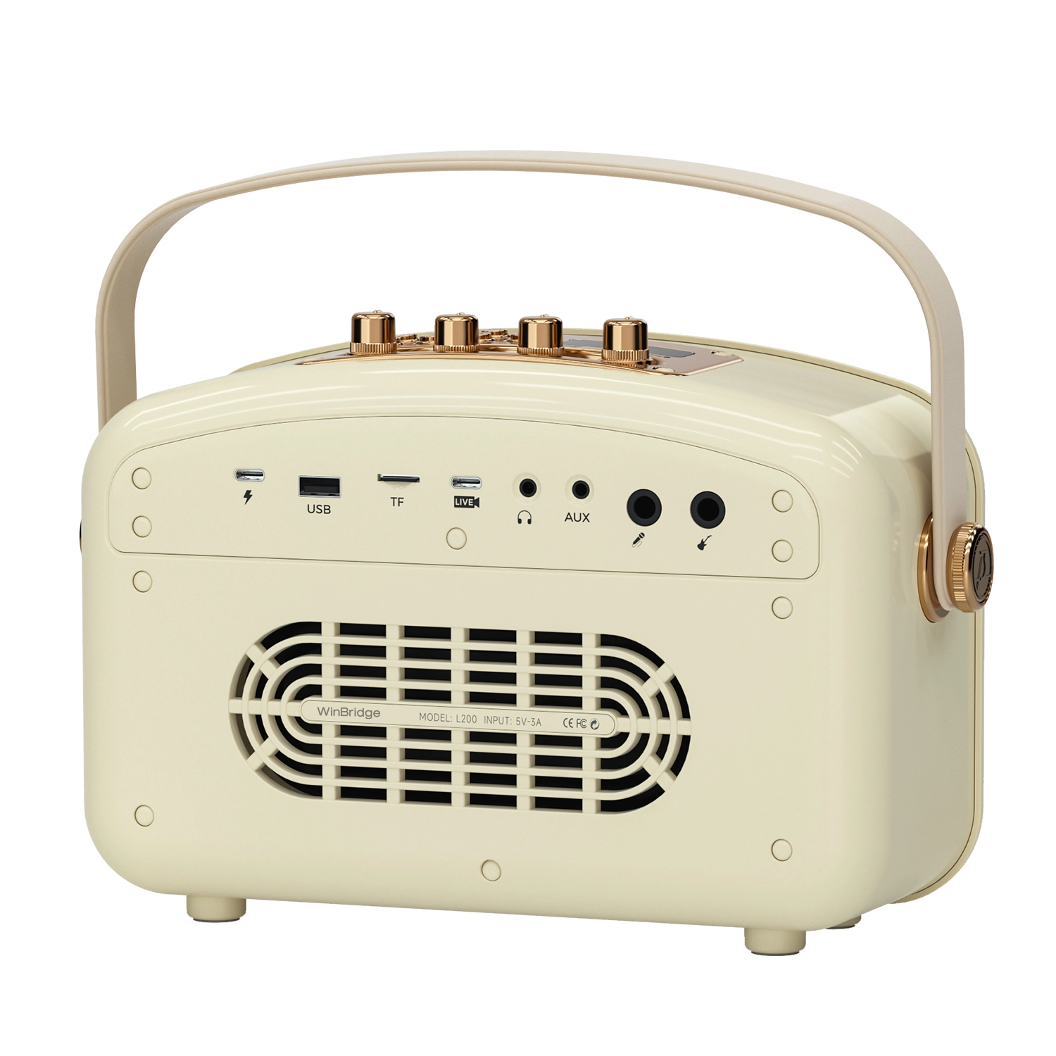 Loa Karaoke WinBridge L200 60W 2 Micro UHF Bluetooth dễ sử dụng ảnh 3
