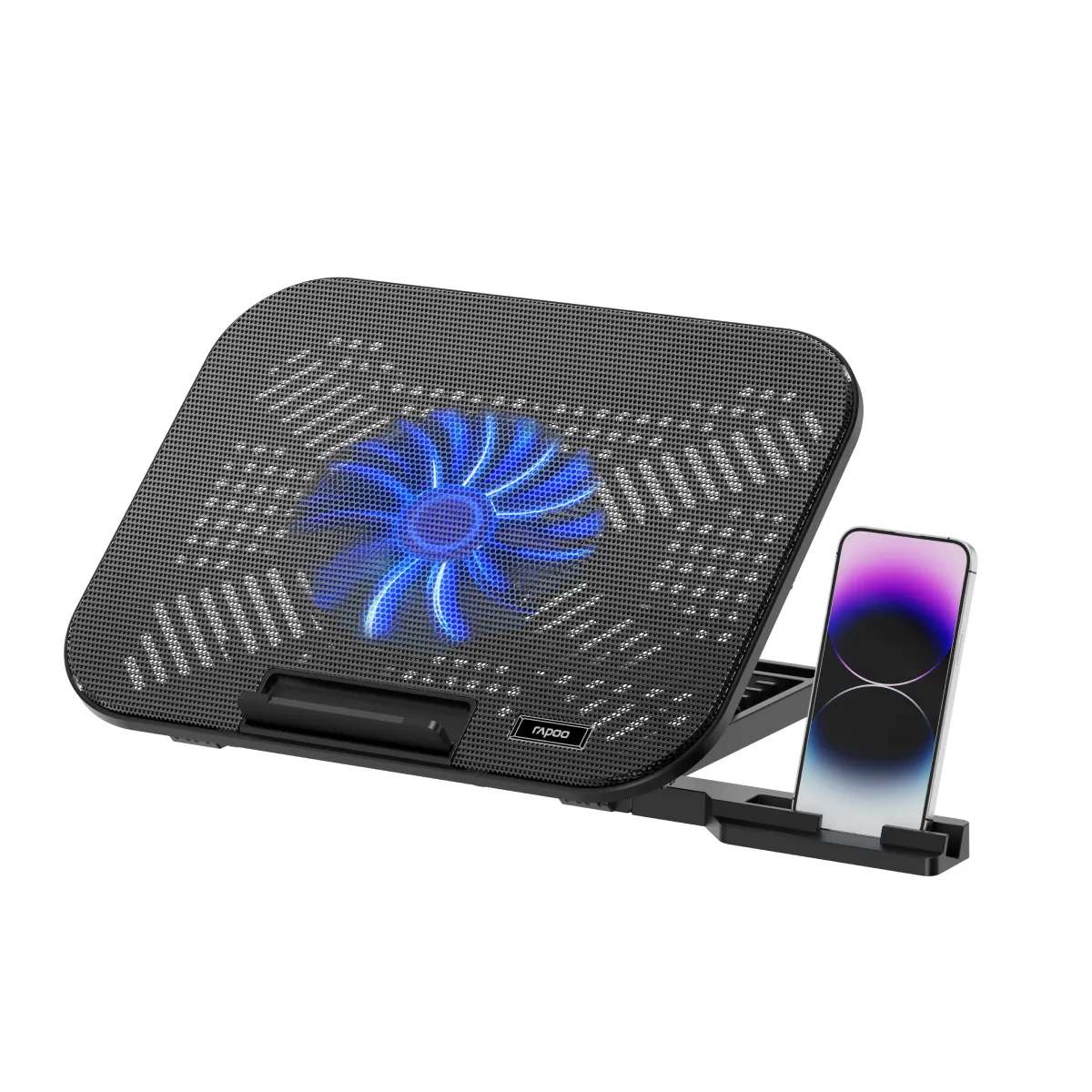 Giá đỡ Laptop/Macbook Rapoo kèm 1 quạt tản nhiệt CF100