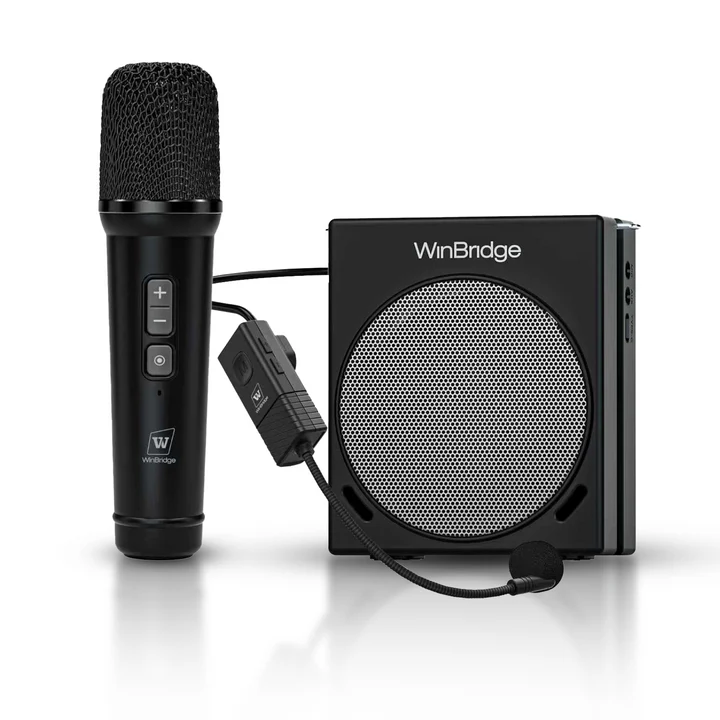 Máy trợ giảng WinBridge S91 30W UHF Wireless Dual Mic gọn nhẹ